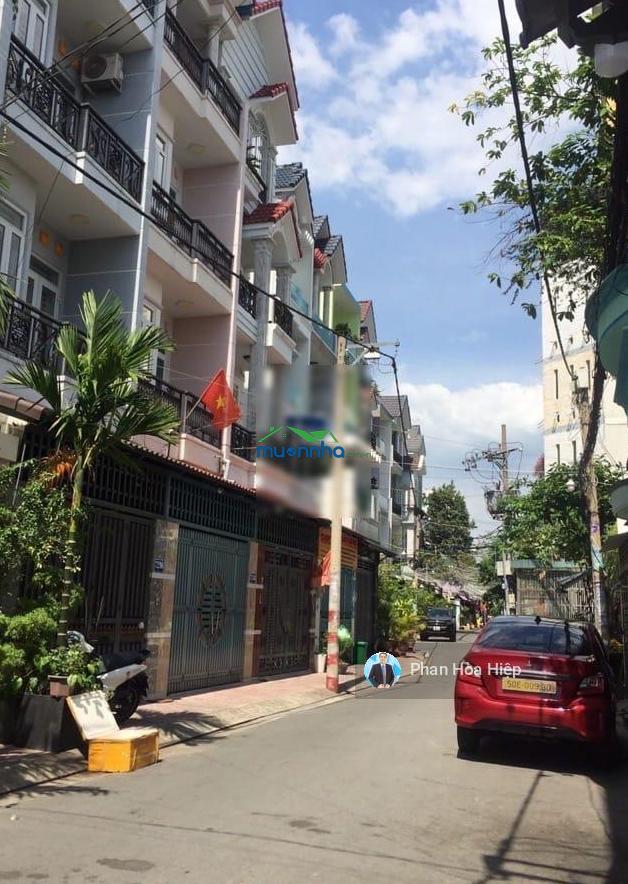 Nhà hxh mới xây nguyễn văn luông 48m2, 4 tầng btct, 4pn 5wc, có hẻm hậu sau nhà, ngay cv bình phú - 2