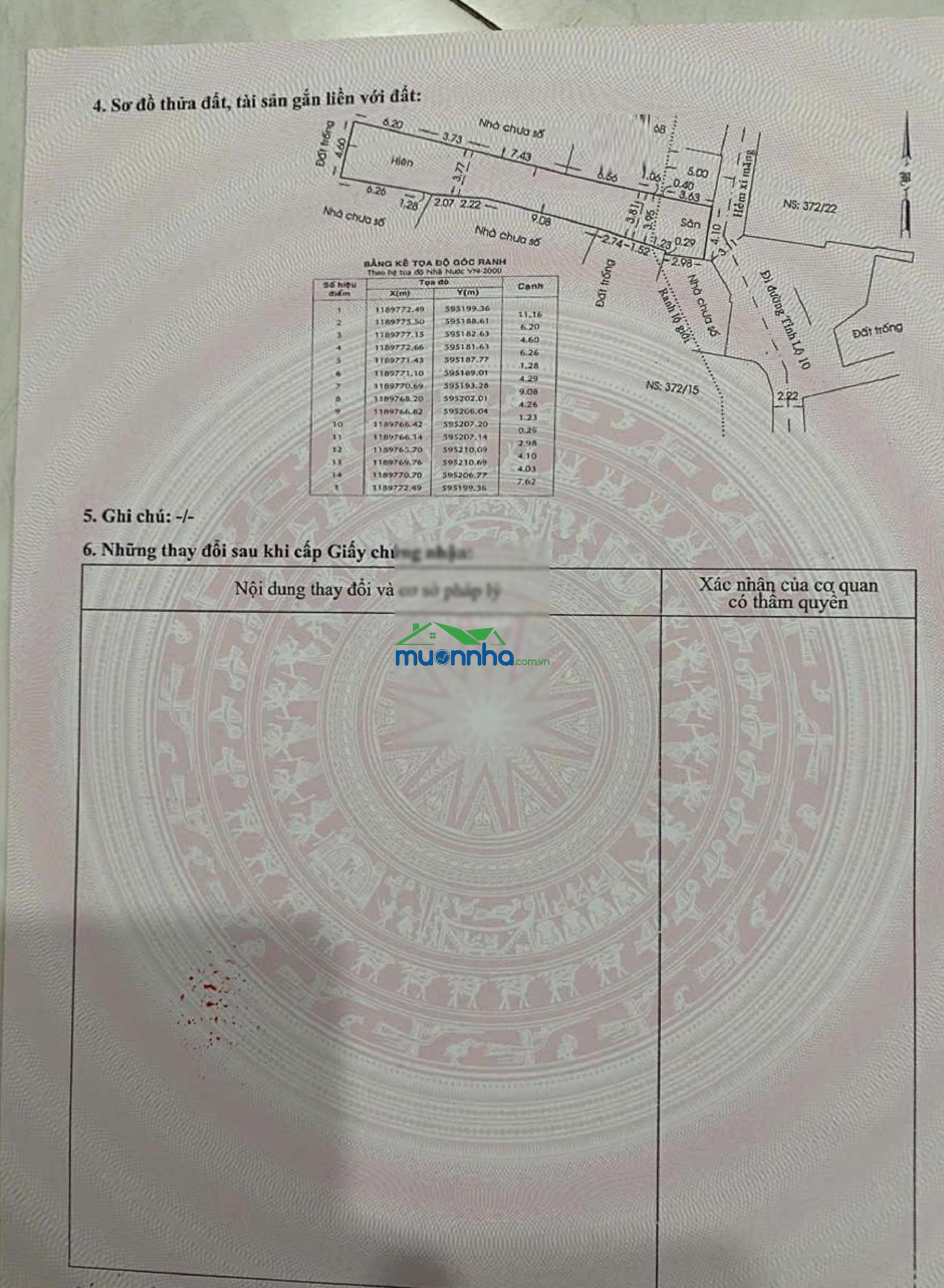 Bán nhà 373/1.. tỉnh lộ 10, 112m2, 4x28m, btđ, bình tân. 6.2 tỷ (55 triệu/m2)