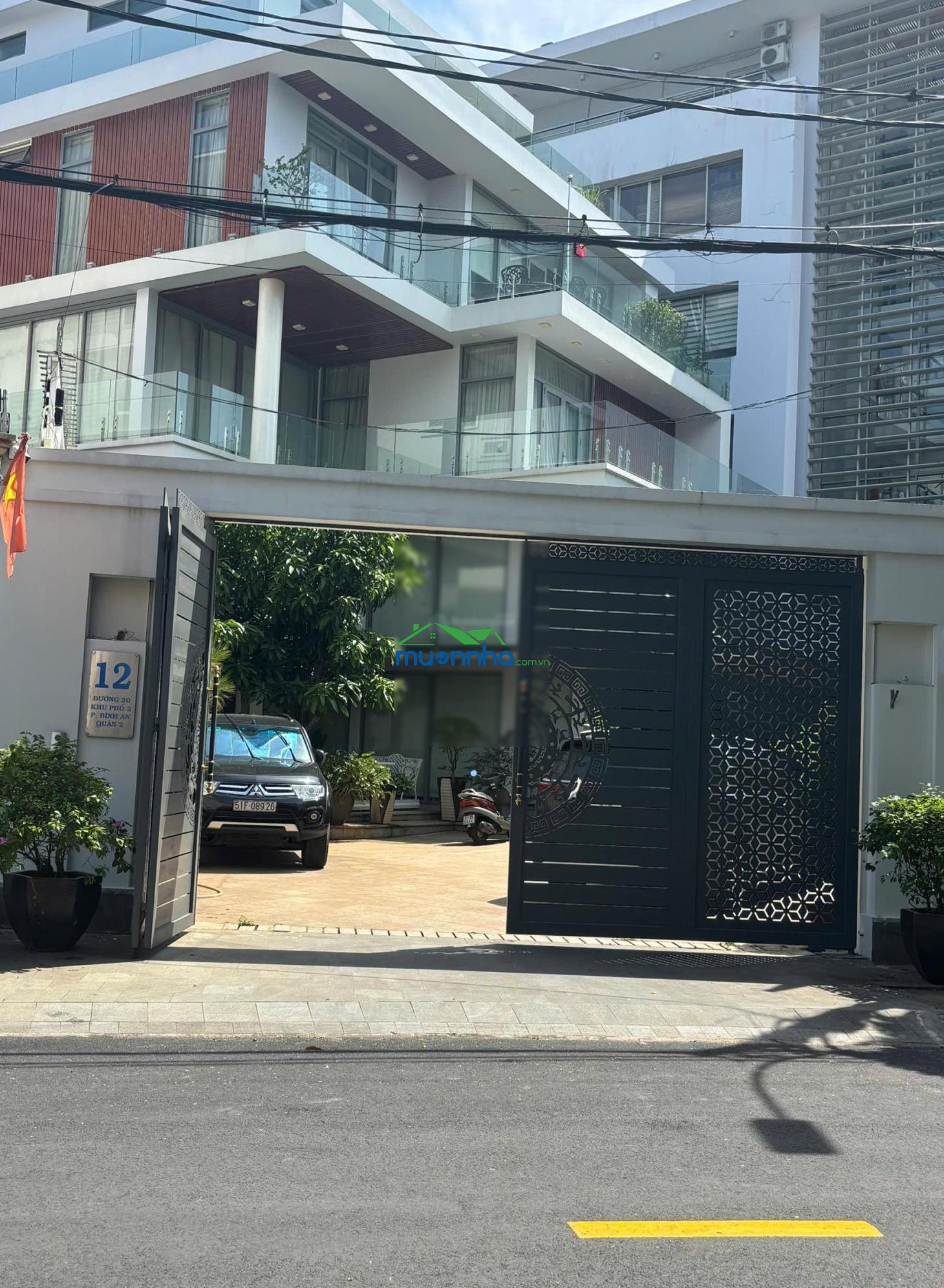 Biệt thự 20x30m 4 tầng đường số 20 - trần não ngay bến tàu bình an quận 2 giá chỉ 147 tỷ