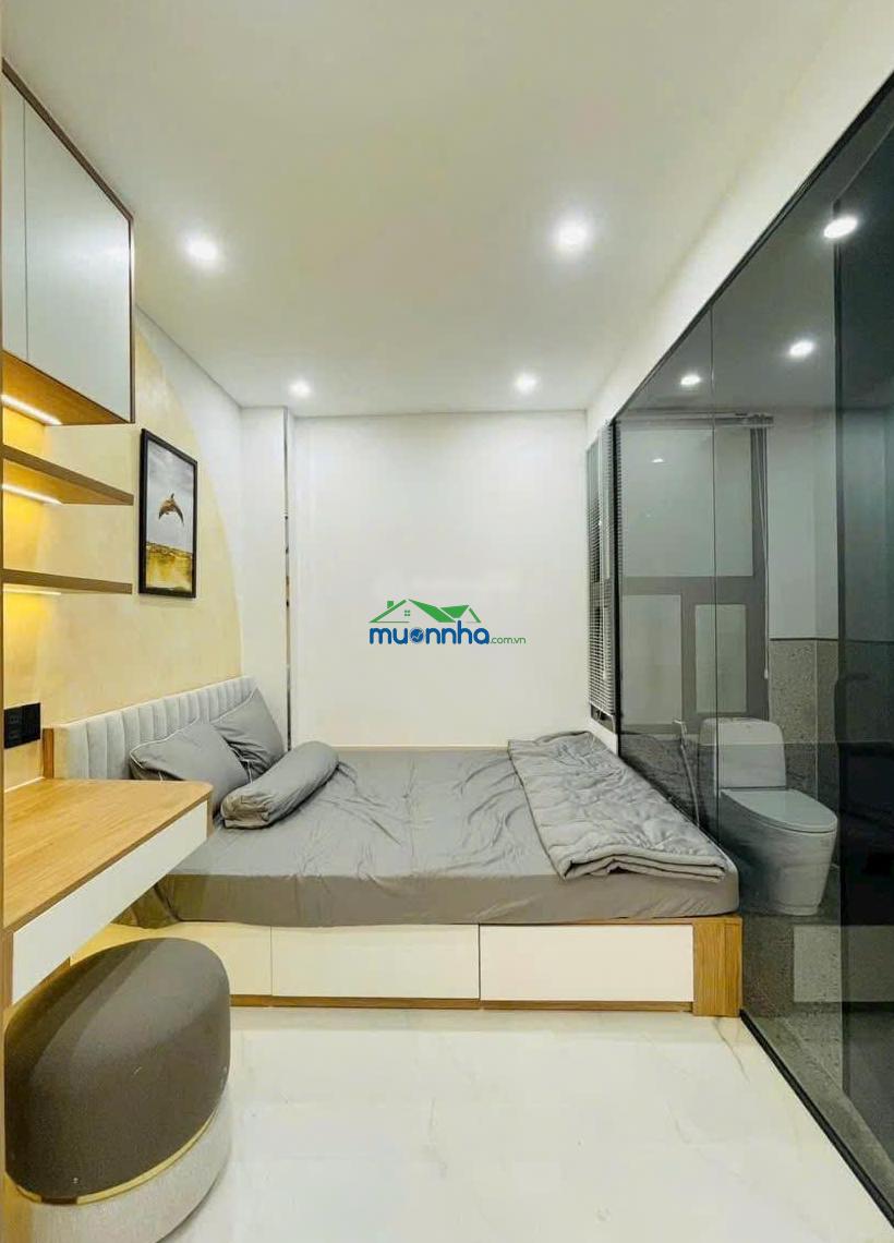 Chủ kẹt bán gấp 1 tỷ 550. nhà bình thạnh 34m2 nơ trang long, p7, bình thạnh. hẻm 4m thông, sổ riêng - 4