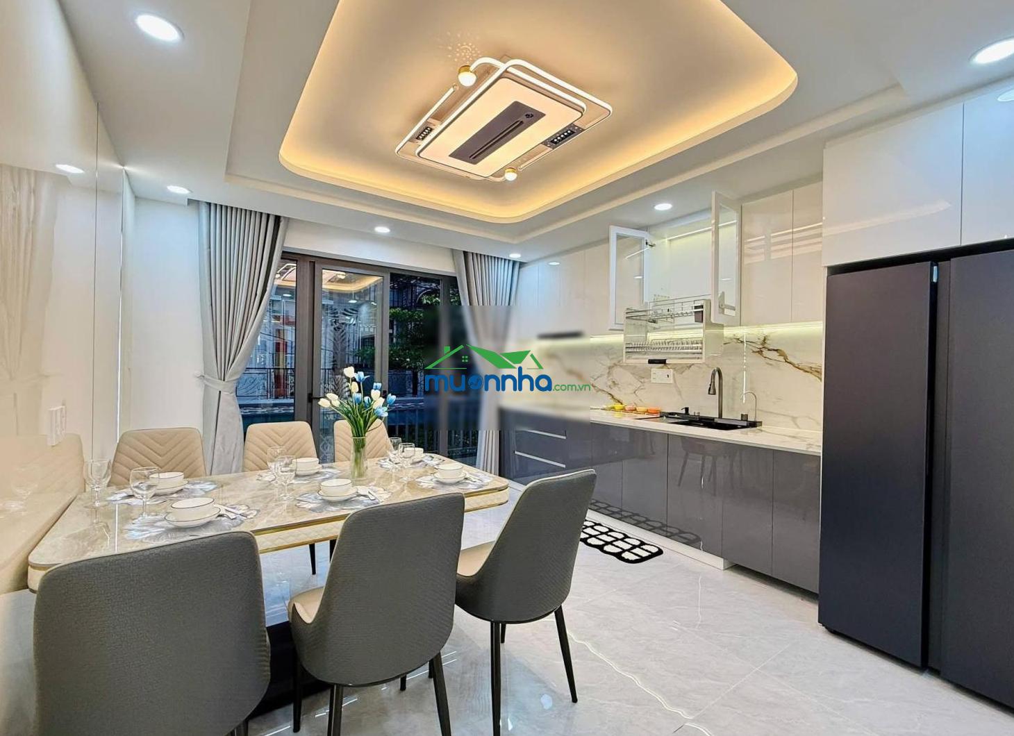 Nhà phố 1 lửng 3 lầu cao cấp hẻm 1 trục tl37 ngay uỷ ban phường - ngã tư ga. dt. 4m x 13m. giá tốt - 2