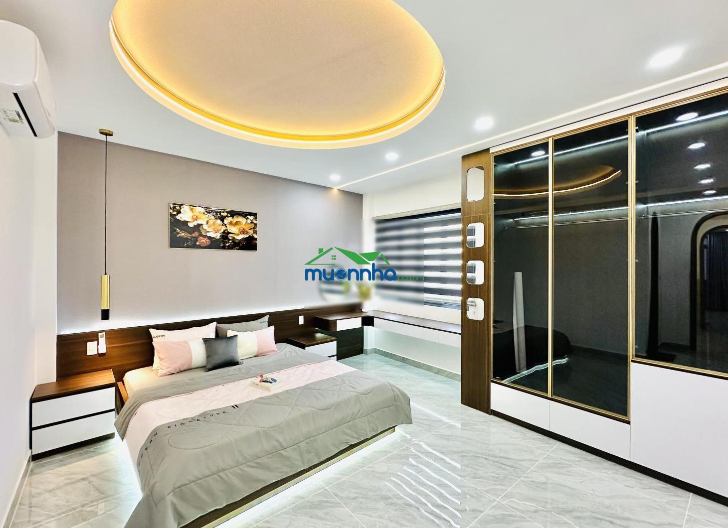 Nhà phố 4,2m nở hậu 5m x 18m 1 lửng 3 lầu hẻm nhựa 7m cách đường dương thị mười chỉ 20m