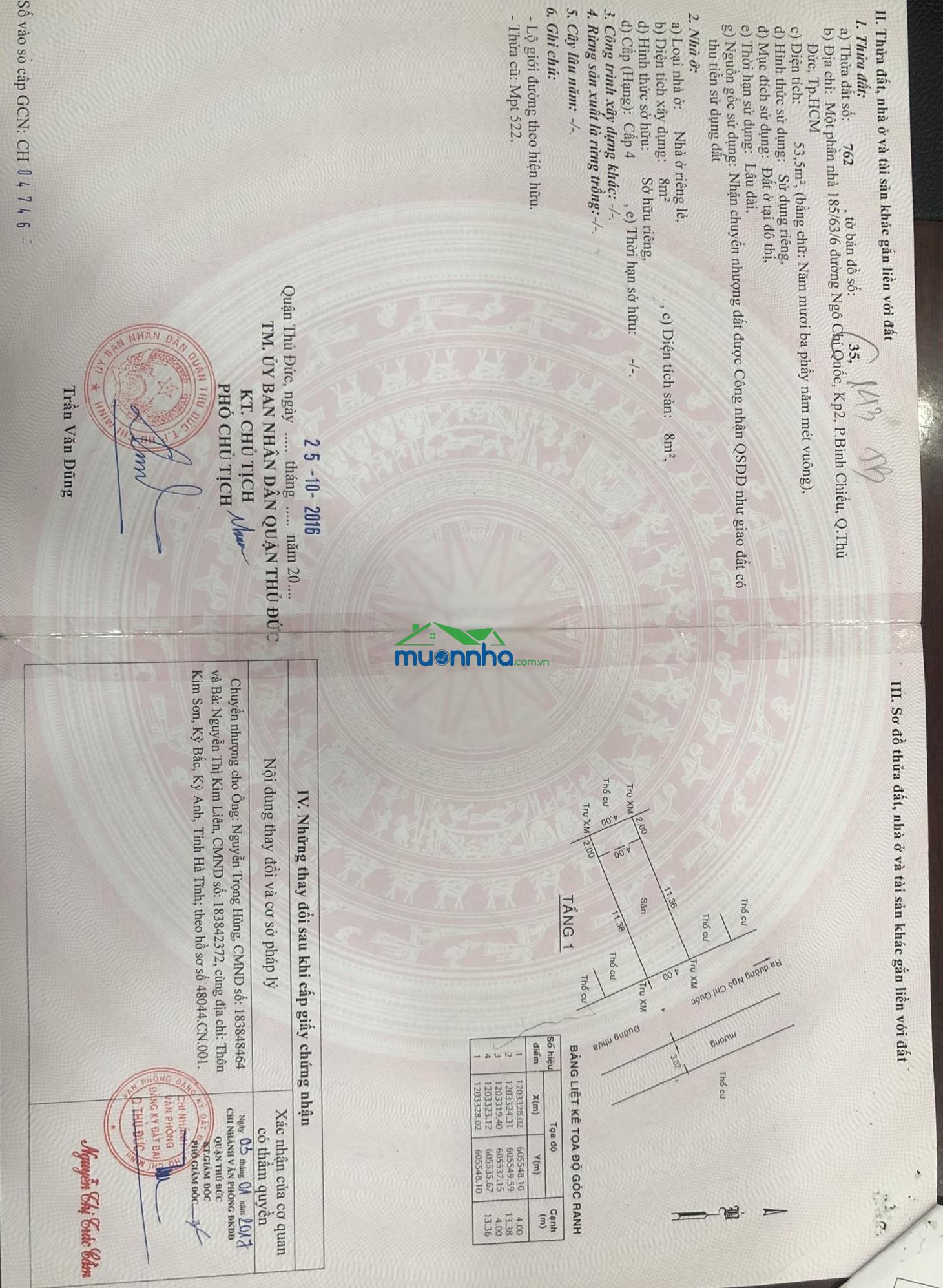 Bán nhà cấp 4 - bán giá đất 4 tỷ 2 có tl chính chủ - diện tích 54m2 - đường 6m thông bàn cờ