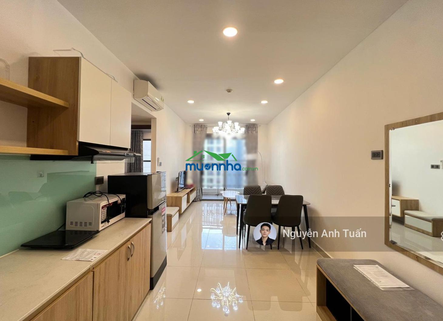 Cho thuê cc 2pn, 1wc, 65m2 tại saigon royal residence chỉ với 18 triệu vnd - tầng cao view thoáng - 2