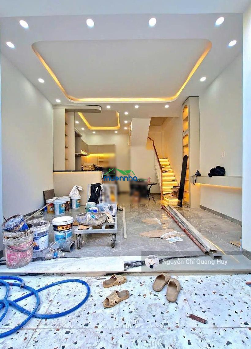 Nhà phố xây dựng mới từ miếng đất trống - đủ nội thất - hẻm 3m huỳnh tấn phát, gần công an thị trấn - 3