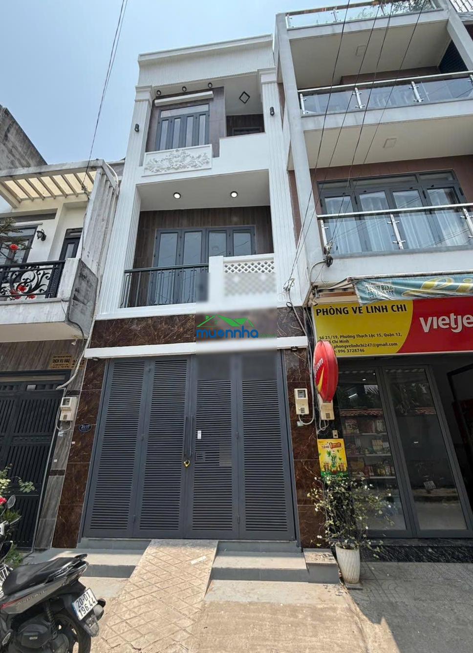Nhà 3 lầu hẻm thông 8m tl16 qua tl15 sát ngã tư ga. tiện làm văn phòng - cty. dt 4.2m x 13m. vip - 3