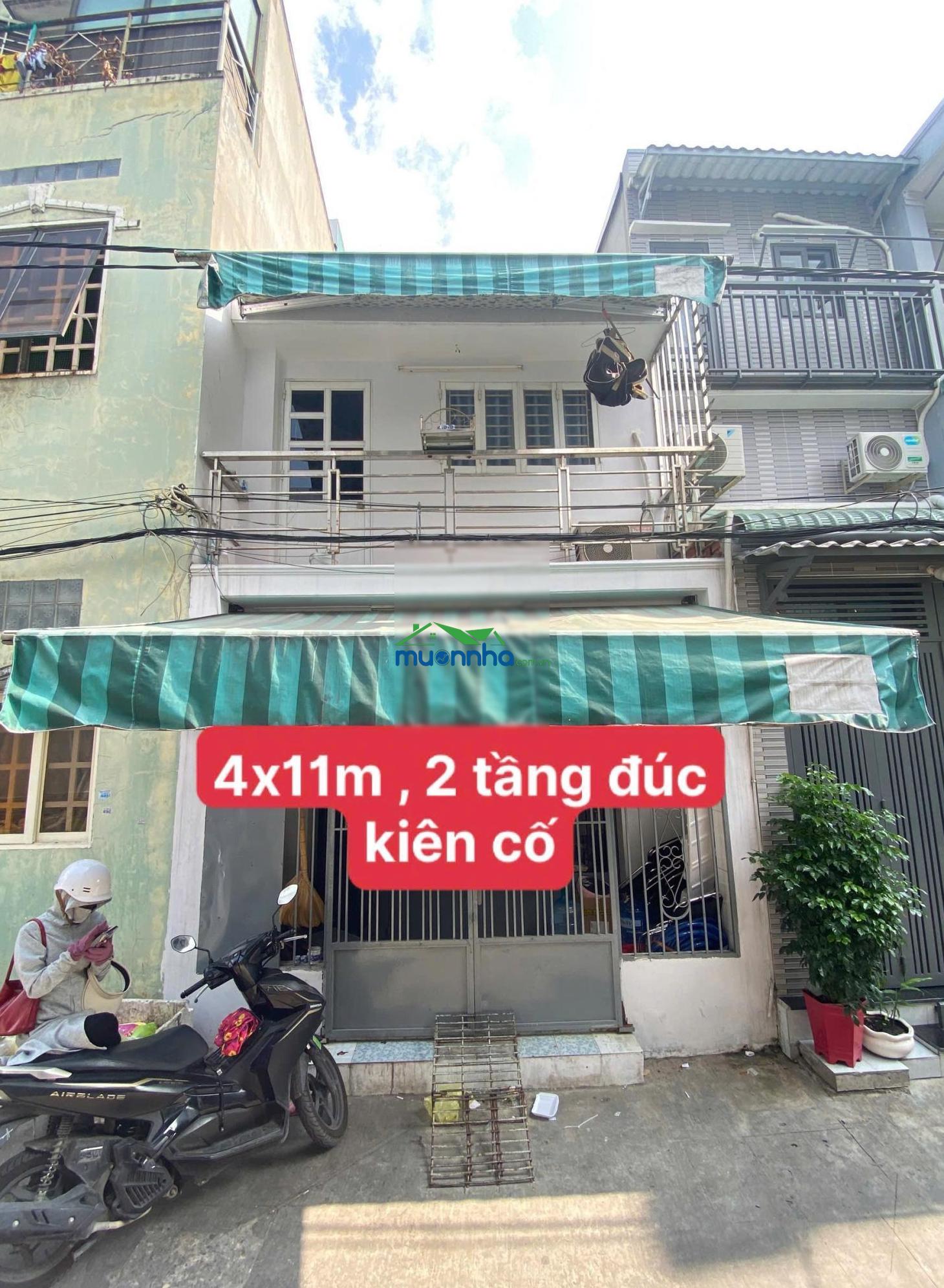 Hẻm vip 479 tân hòa đông bình tân-giáp quận 6 -bốn xã,4x11m 2 tầng đúc kiên cố, giá còn thg lượng - 2