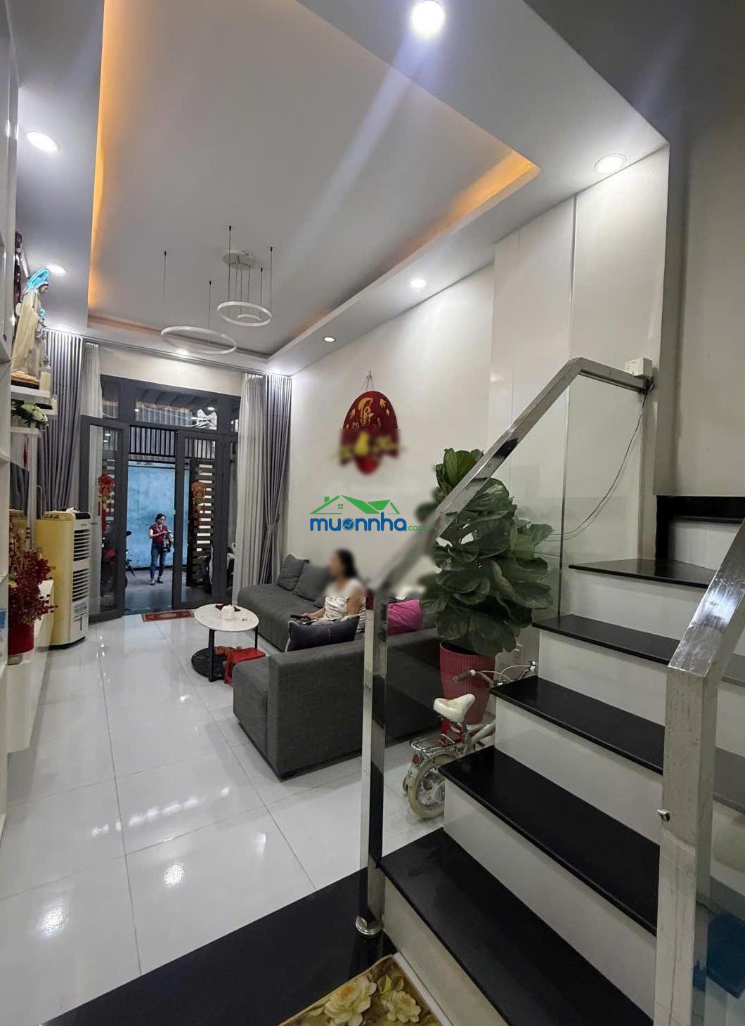 Quận 8 khu cao lỗ, gần aeon mall dt 58m2 4 tầng mới đẹp - 4