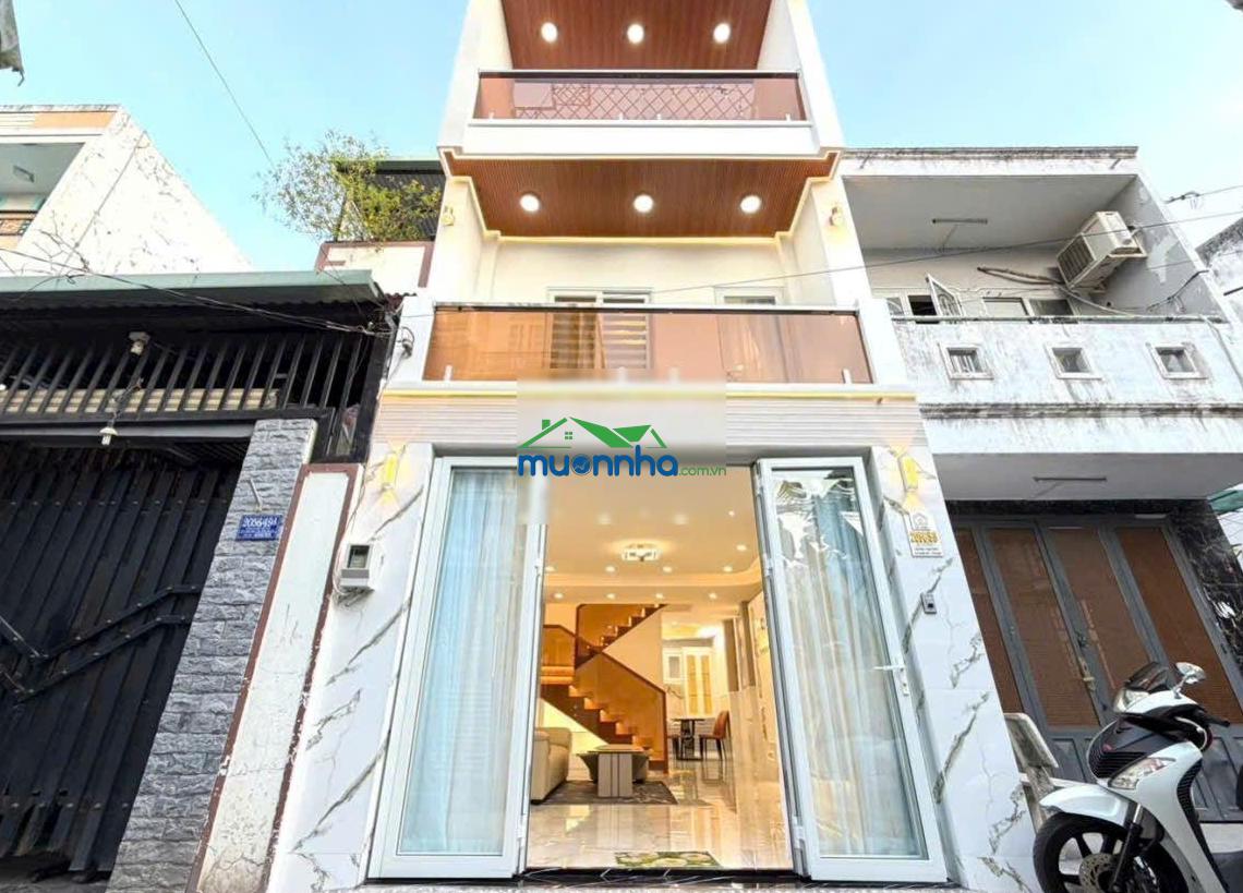 Bán nhà 3 tầng, st, mặt tiền hẻm 2056/49 huỳnh tấn phát tt nhà bè vị trí rất đẹp, giá tốt 4.95 tỷ - 2