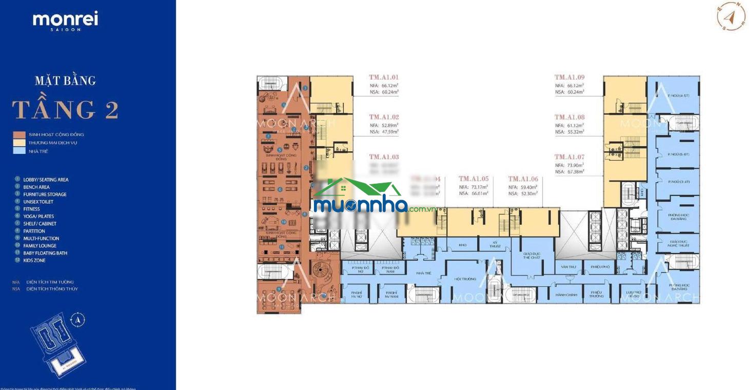Dành cho nhà đầu tư - căn hộ monrei saigon 2pn 1,98 tỷ, chỉ thanh toán 235 triệu đến nhận nhà - 2