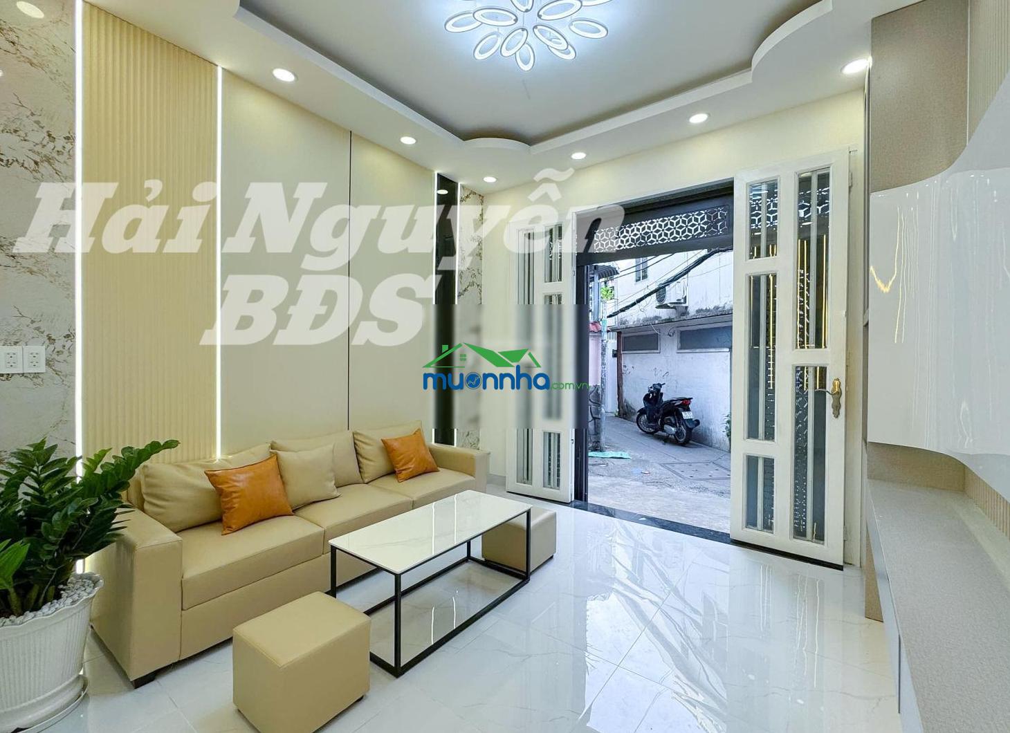 Nhà mới đẹp 1 lầu hẻm 4m trần xuân soạn q7 - cạnh q4 - 2