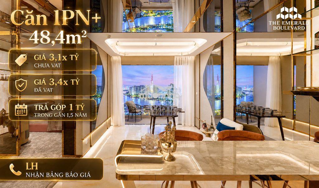 Căn hộ 1pn+ the emerald boulevard đa năng - trả chỉ 1 tỷ/gần 1,5 năm - 3