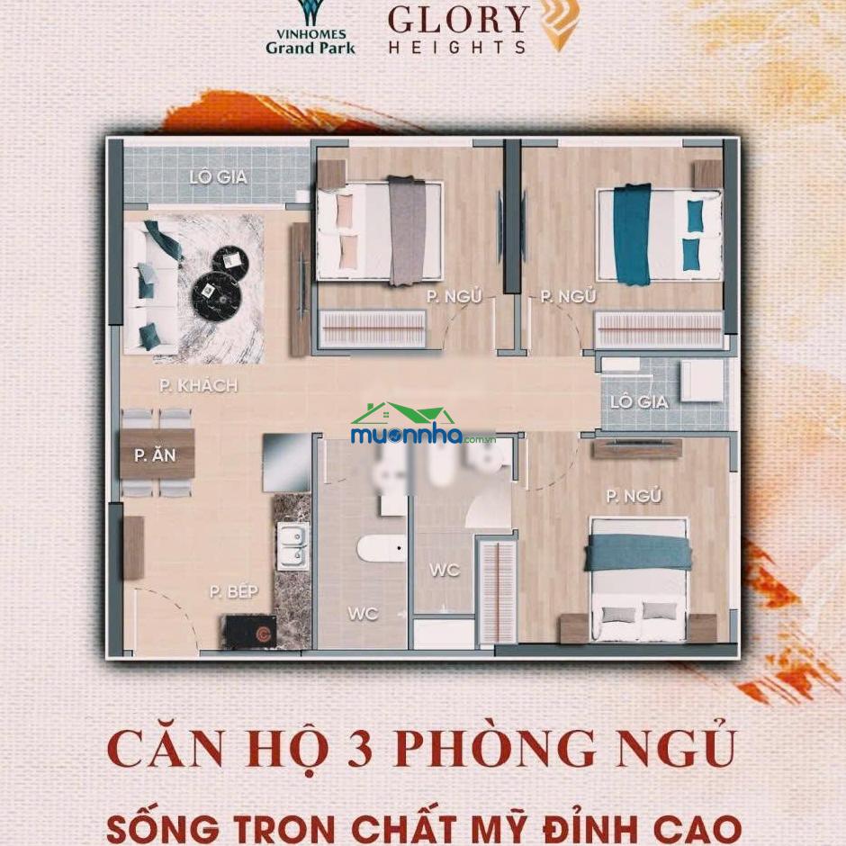 Chỉ với 4,1 tỷ sở hữu căn 2pn 59m² view pháo hoa tại glory heights vinhomes grand park - 2