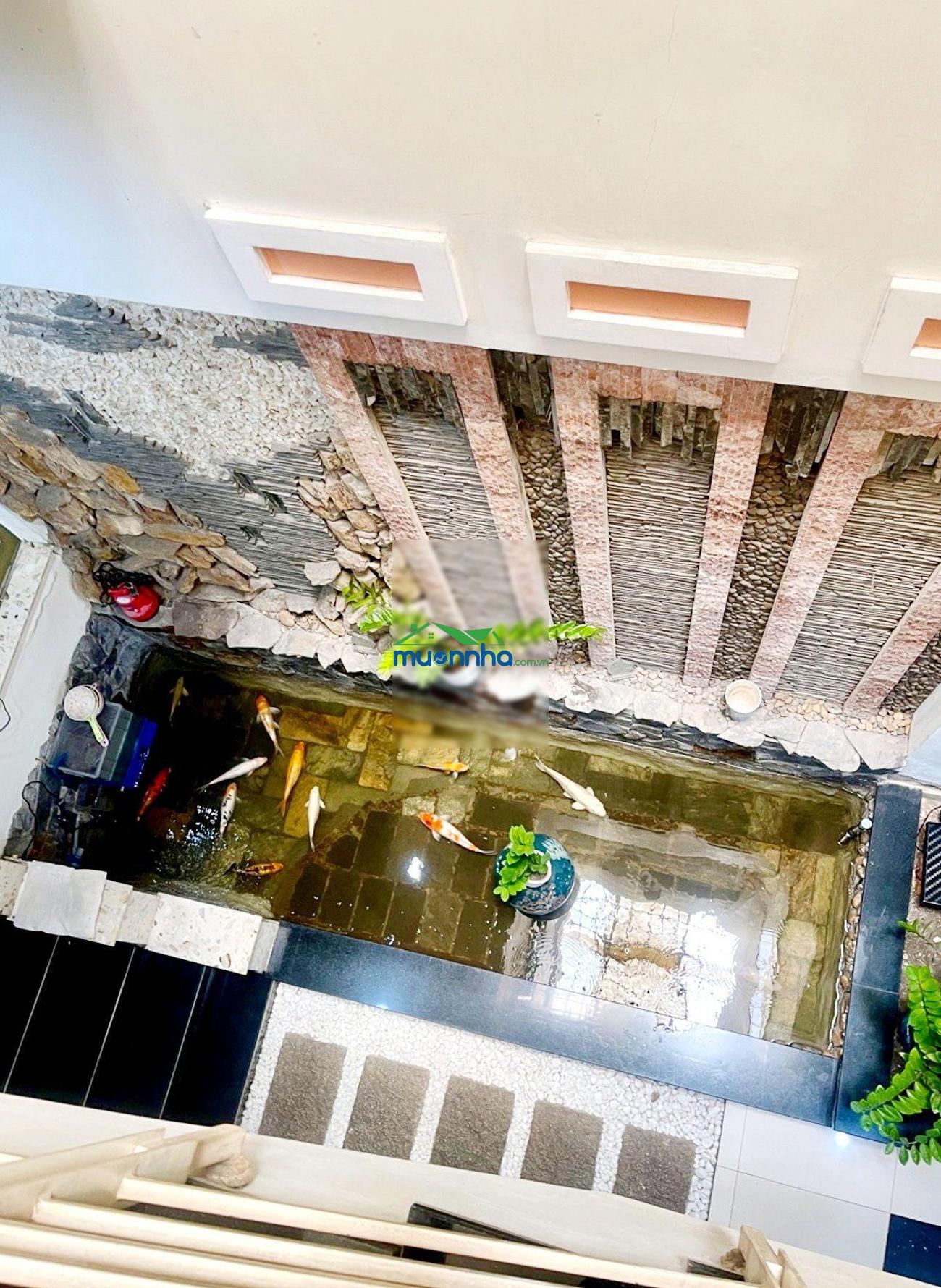 Nhà 1 sẹc phạm văn chiêu - hxh 8m - có gara ô tô - hồ cá koi - full công năng