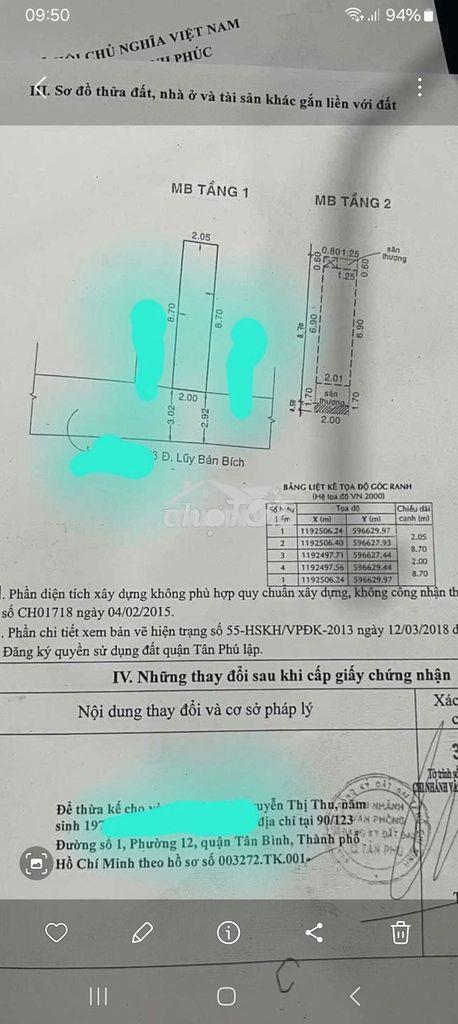 Tân phú - lũy bán bích - 18m2 - 2 tầng - còn mới đẹp chỉ nhỉnh 2 tỷ💥 - 2