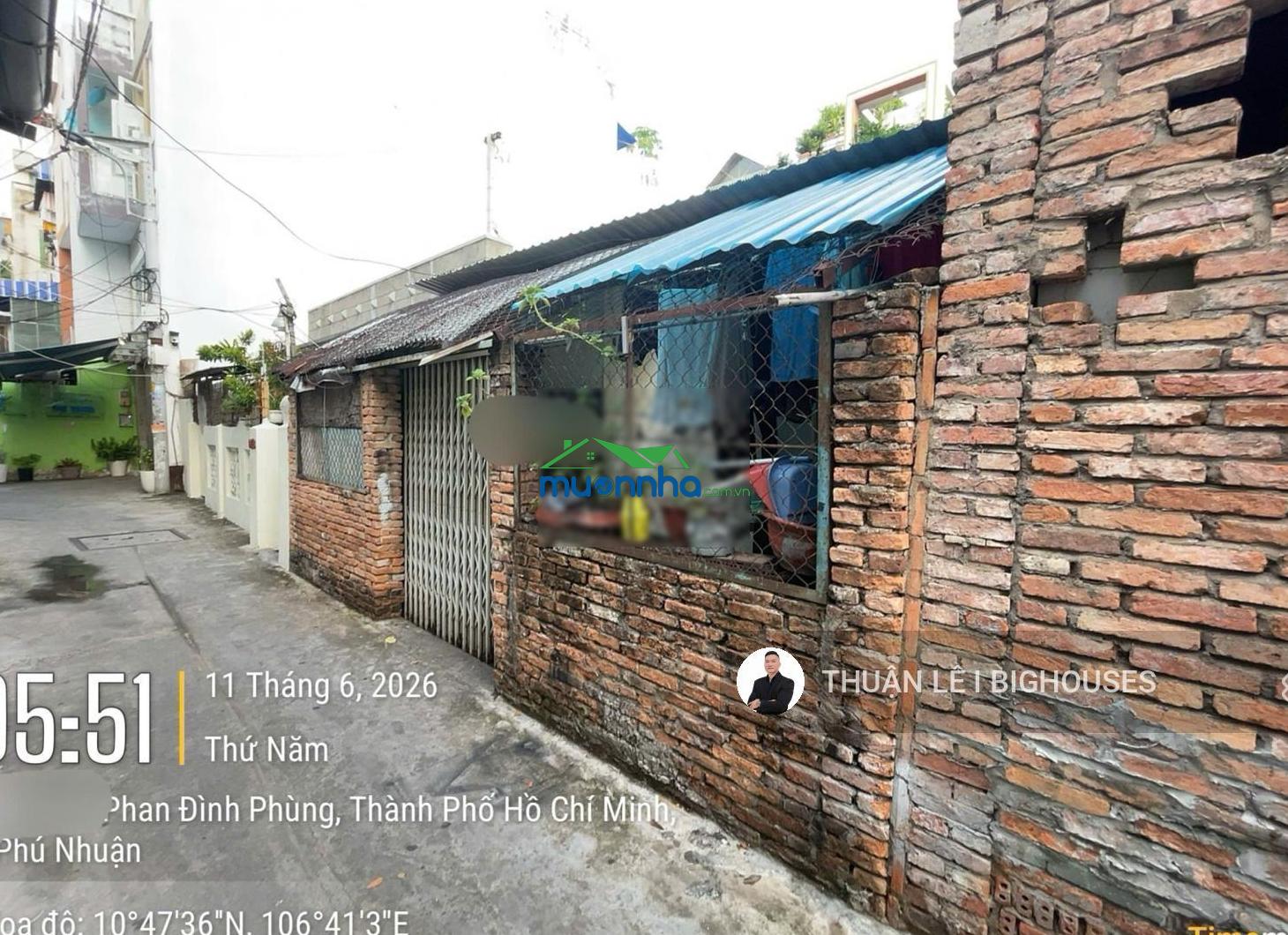 Bán nhà cấp 4 (6,8m x 16m)cn: 110m2 tiện xây mới 4tst. đường phan đình phùng, phú nhuận. 14,5tỷ tl - 4