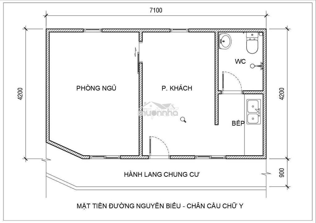 Căn hộ mới xây, sạch sẽ thoáng mát, phù hợp cho hộ gia đình nhỏ 3 ng - 2