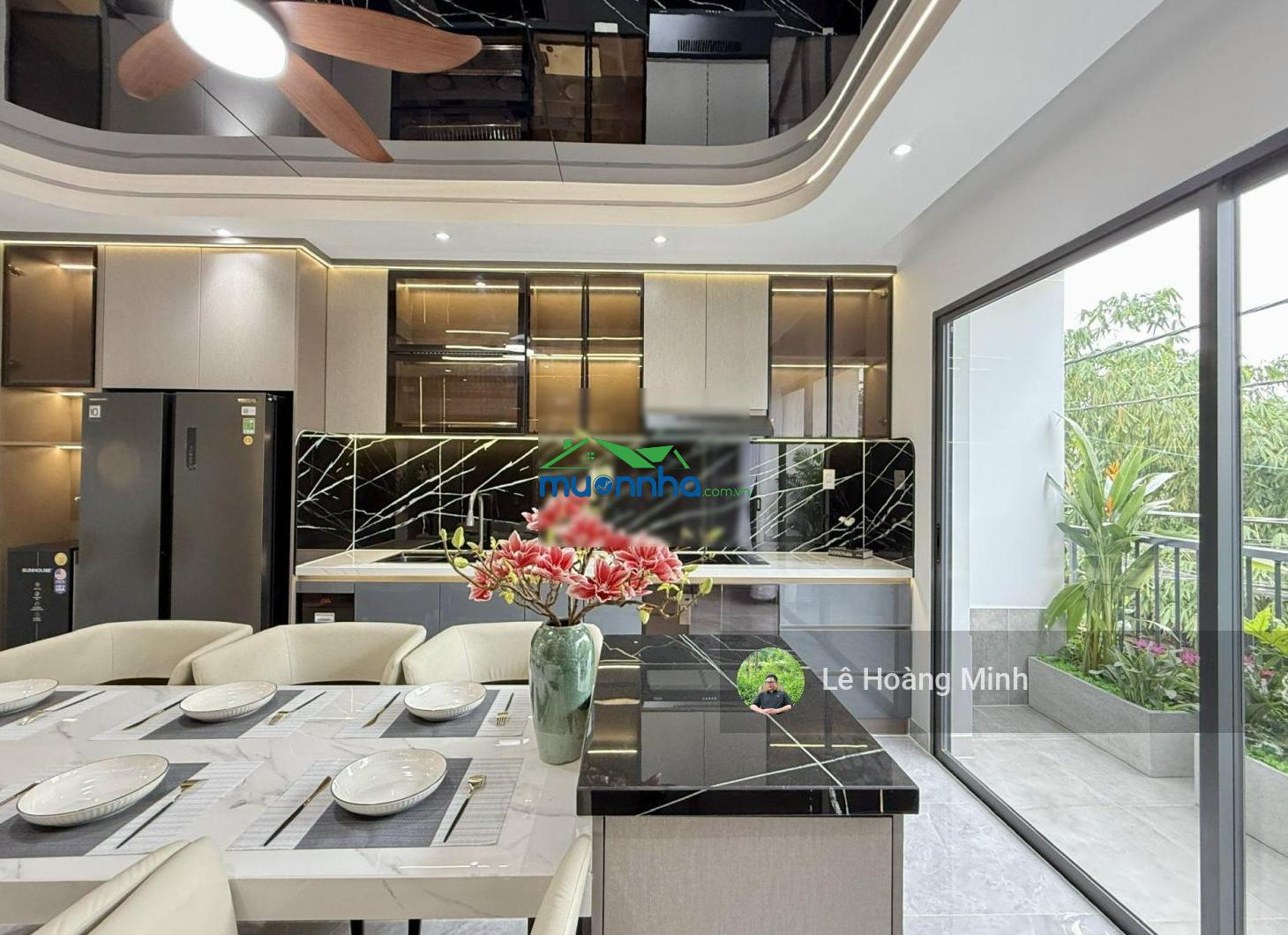 Siêu phẩm đẹp mê 4,5m x 16m, 4 tầng 1/ hẻm nhựa 7m lê thị riêng. ngay kdc hà đô