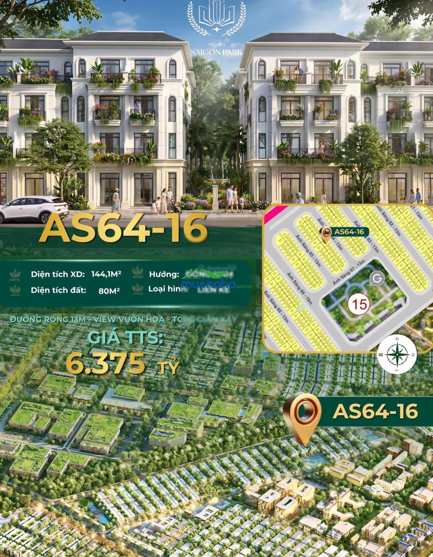 Bán nhà phố 1 trệt 3 lầu góc vườn tại vinhomes saigon park, giá siêu hời 6,375 tỷ - 2