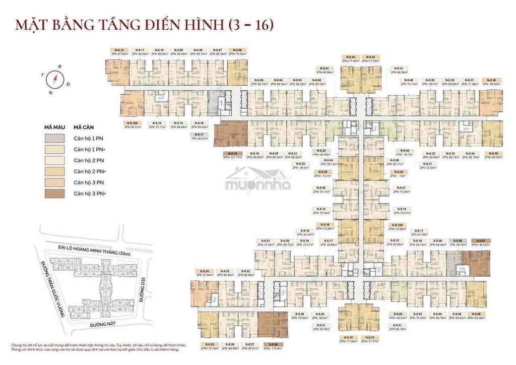 Cần bán nhanh căn 2pn hướng nam tầng trung view sân golf - 2