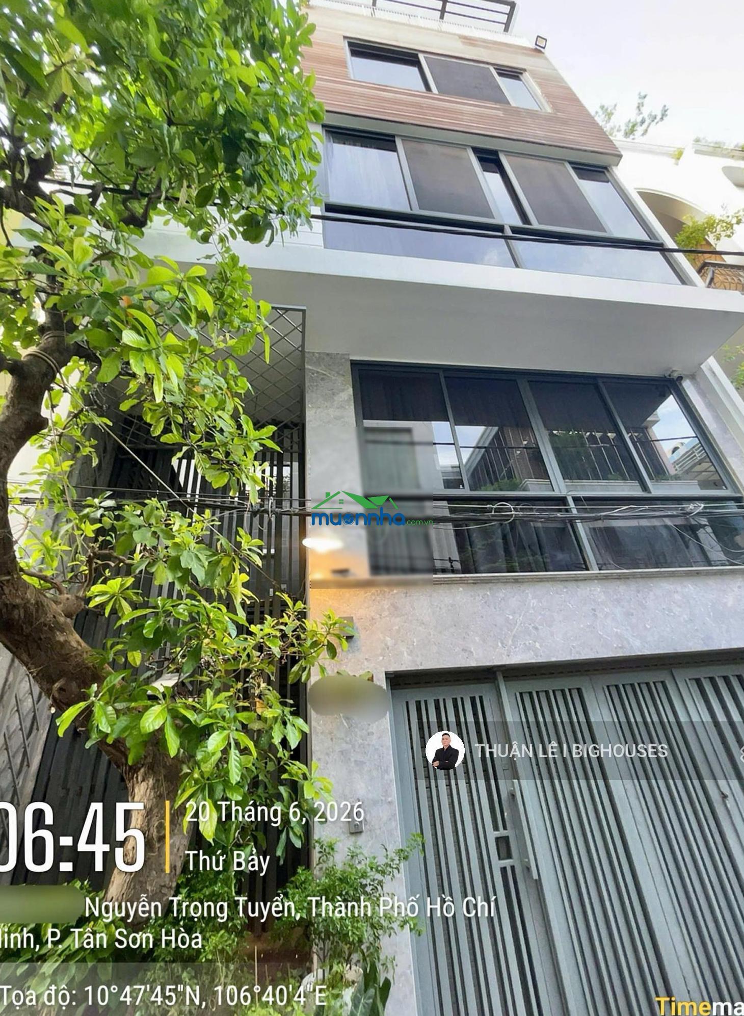 Nhà đẹp - khu villa. hẻm 6m nguyễn trọng tuyển. ngang lớn 7,5m x 12m. nhà 4 tầng st/6pn + gara lớn - 4