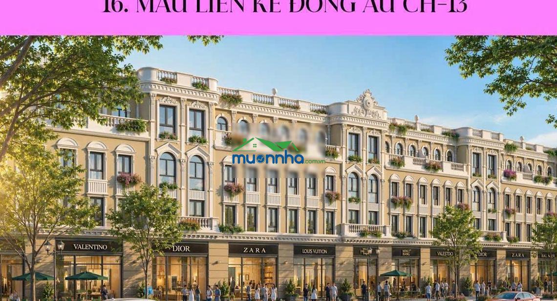 Căn liền kề xẻ khe ngang 8m giáp công viên chiết khấu 18% dòng giãn xây