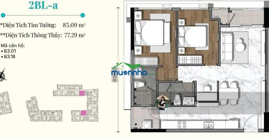 Bán căn hộ 2pn gladia heights 71m2 bàn giao tiêu chuẩn
