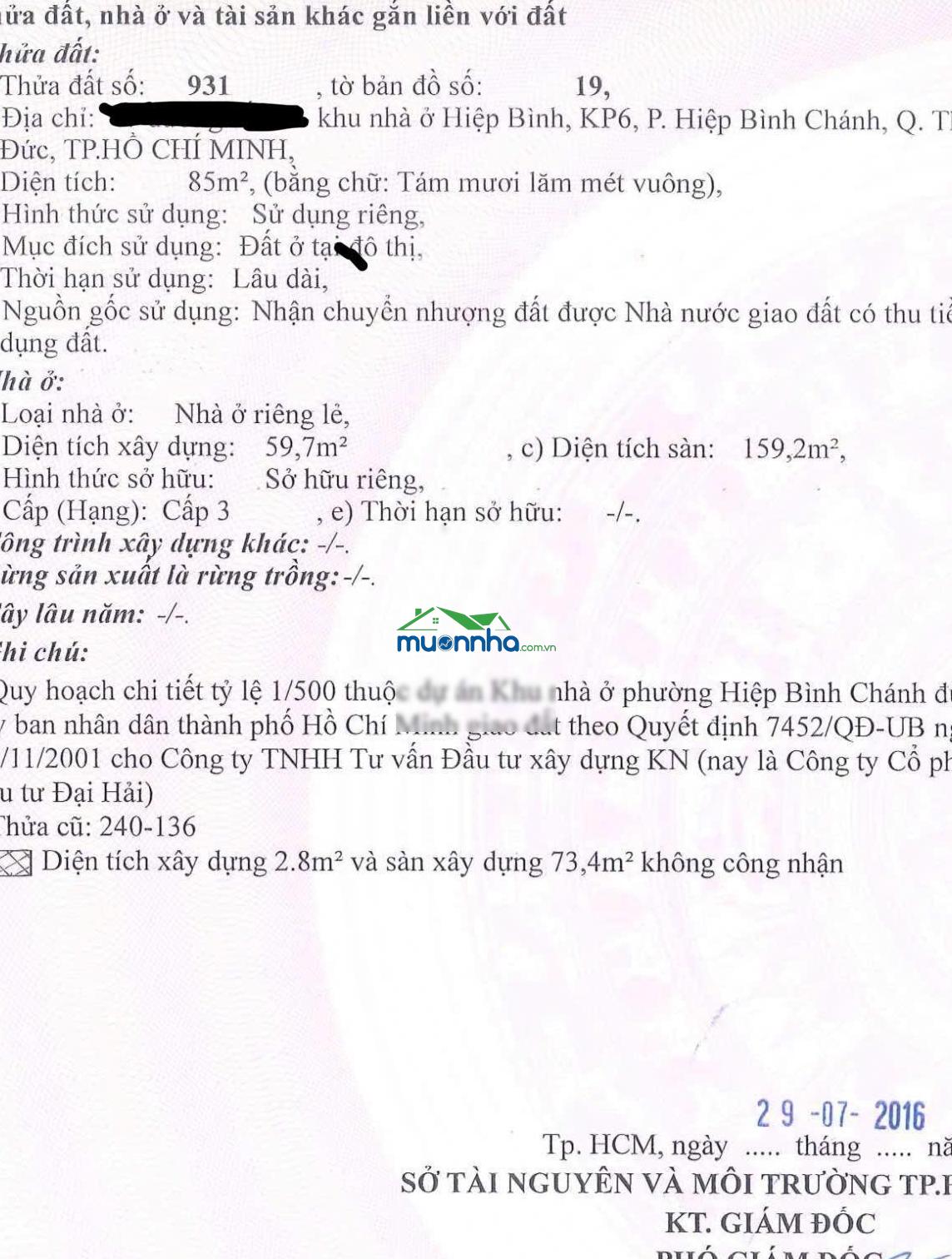 Chủ cần ra nhanh căn nhà ngay khu nhà ở hiệp bình, đường 10m - 3