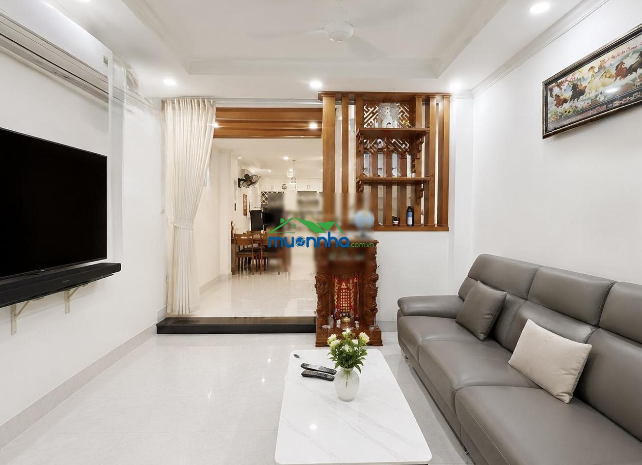 Nhà 4 tầng mới đẹp full nội thất 60m - ô tô đỗ cổng-chủ gấp bán - 2