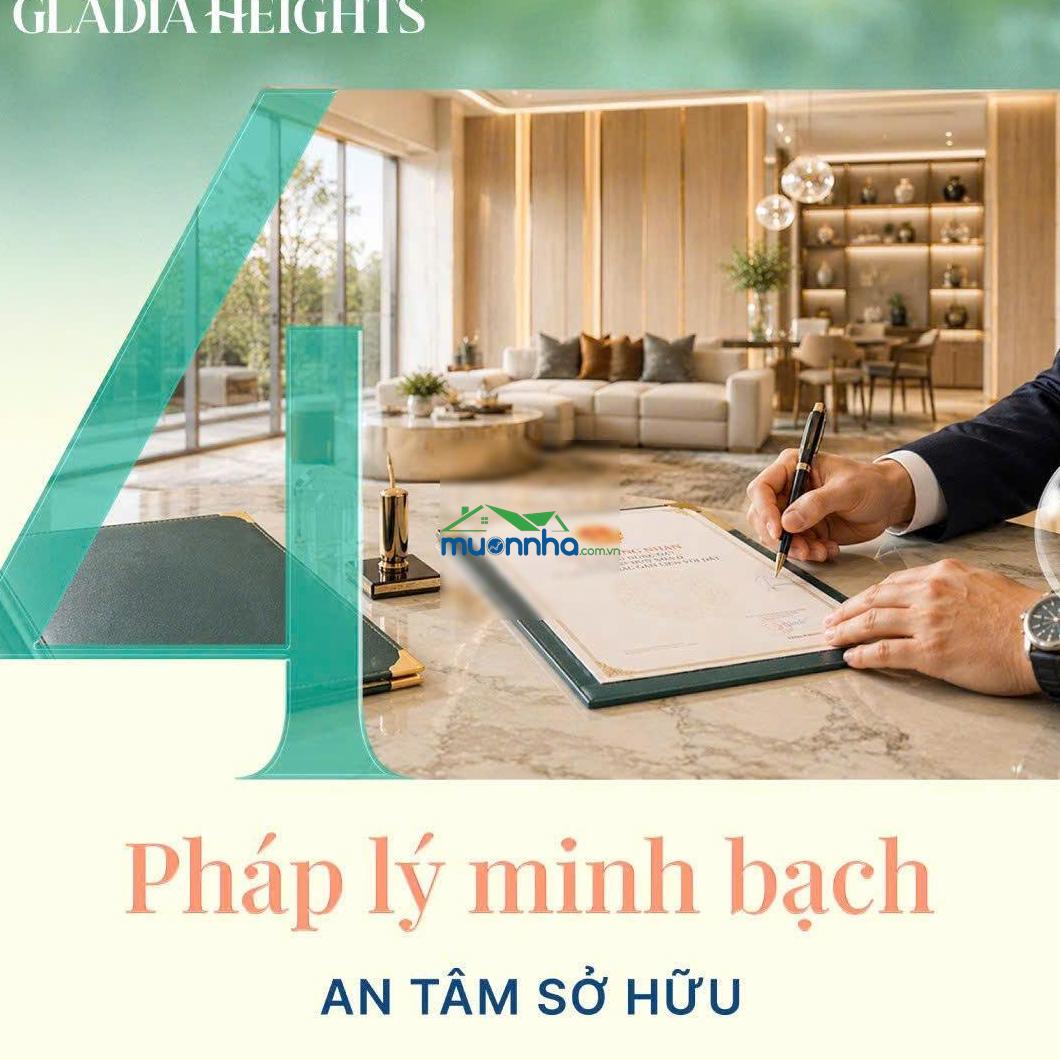 Gladia heights - căn hộ 2pn tầng cao vị trí liền kề ngay thủ thiêm giá chỉ 83tr/m2