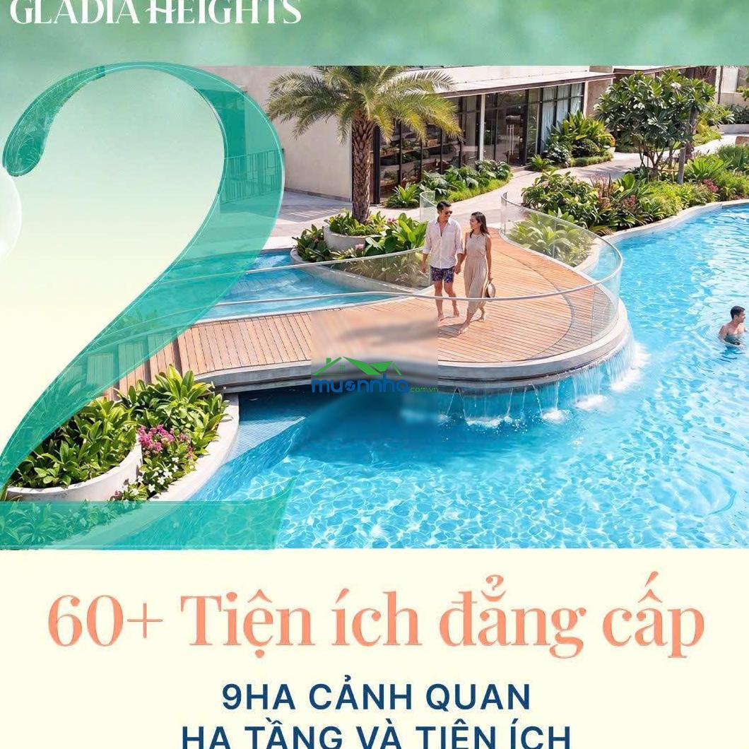Gladia heights - căn hộ 2pn tầng cao vị trí liền kề ngay thủ thiêm giá chỉ 83tr/m2 - 2