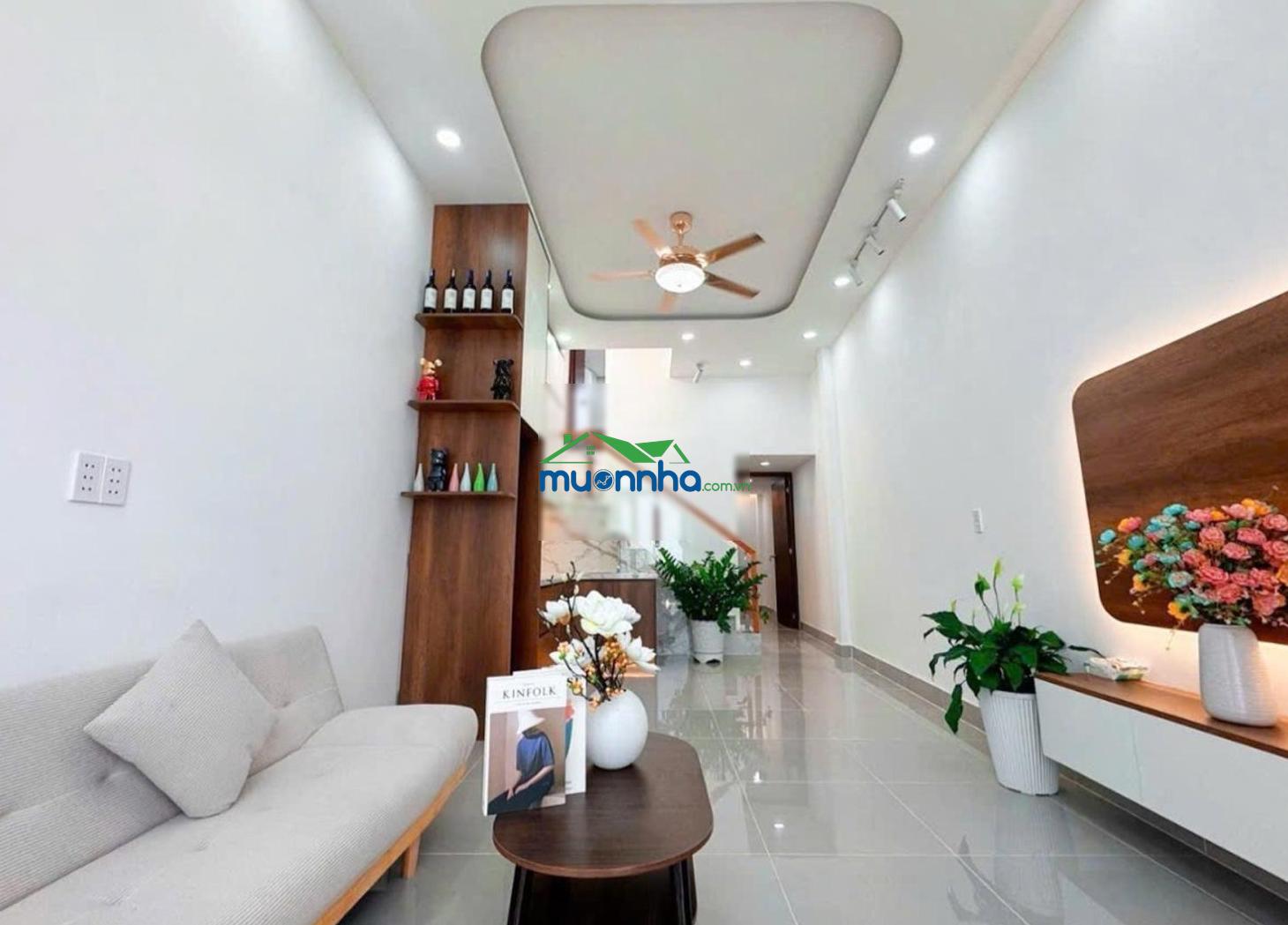Bán nhà mới đẹp vào ở ngay htp q7 - dt sàn 60m2 2pn có phòng dưới trệt giá chỉ hơn 100tr/m2 - 4