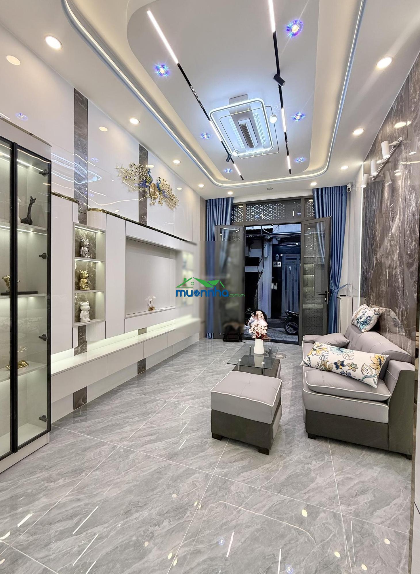 Hưng phú quận 8, nhà xây mới, tặng nội thất. hẻm ô tô 4m, gần 40m²/36m² 4 tầng - 4
