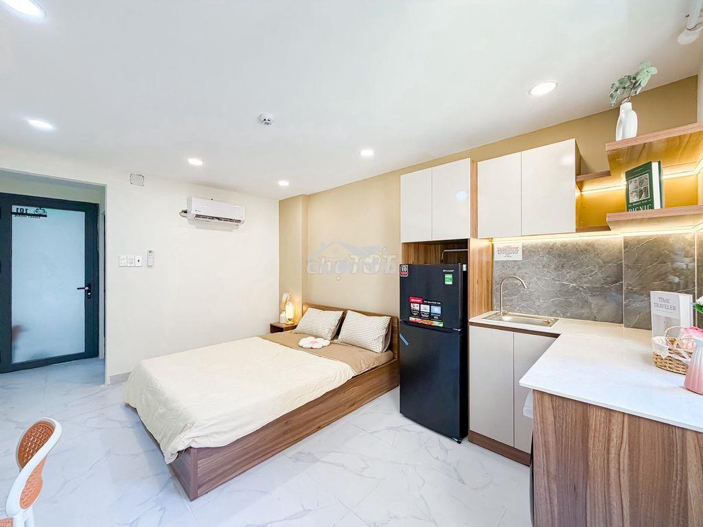 Chính chủ cho thuê căn hộ studio mới toanh - ban công - máy giặt riêng - 4