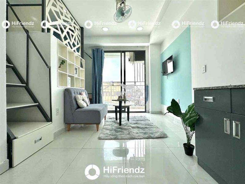 Cho thuê căn hộ duplex ban công siêu đẹp ngay gần lê trọng tấn
