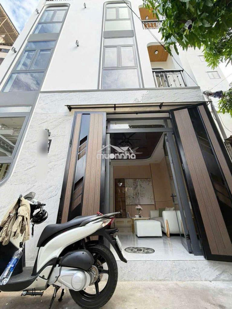 Ngang 6,5m hẻm xe hơi nhà mới 4 tầng chỉ 6 tỷ 950