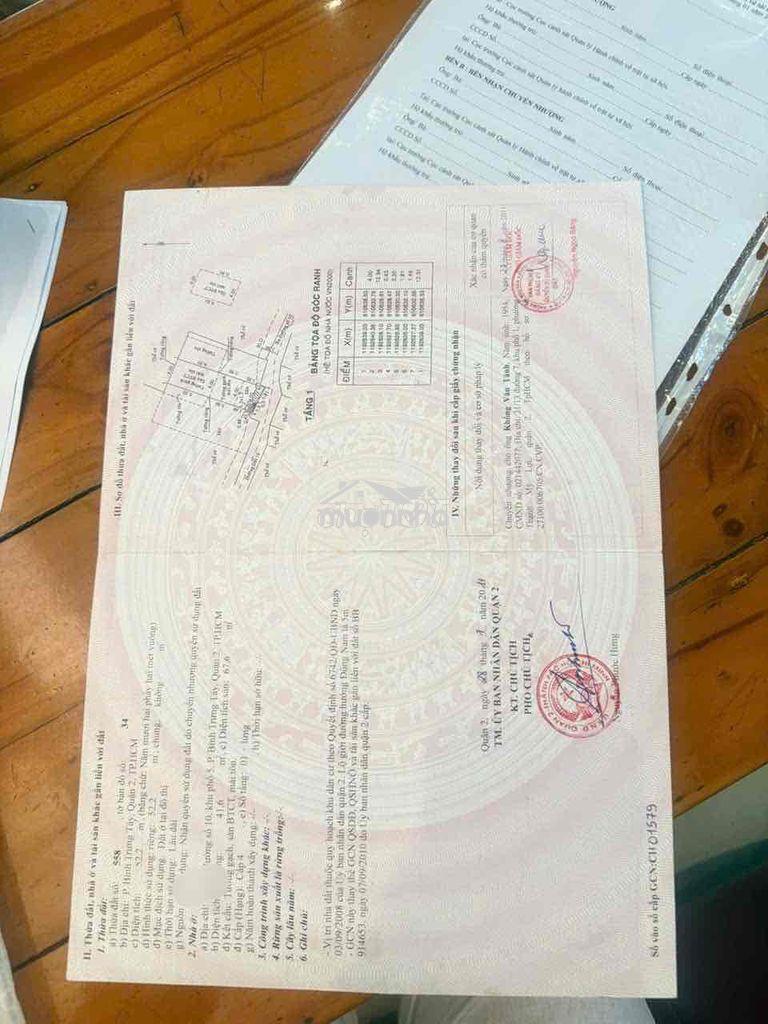 Chính chủ gừi bán căn nhà cấp 4 có gác lửng giả dt.52m ngang 4m dài 13 - 3