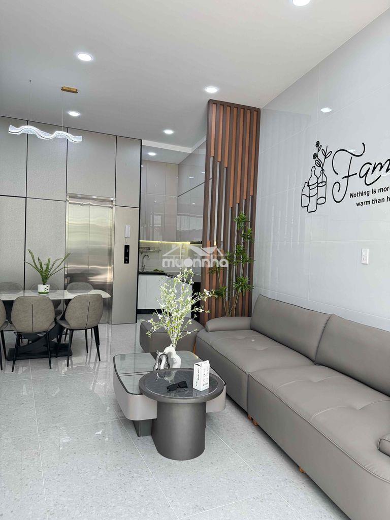 Bán nhà 4 tầng, 46m2, nội thất đẹp có thang máy, âu cơ, phường 10, tb - 2