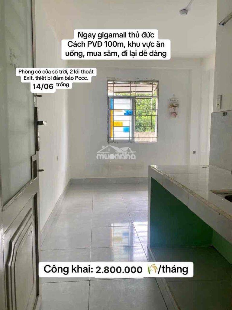 Phòng trọ thủ đức gần gigamall, phạm văn đồng, kha vạn cân
