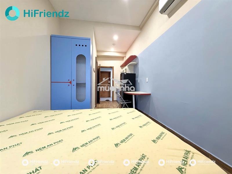 Cho thuê studio full nt, ban công, nhà mới, có chỗ đậu oto