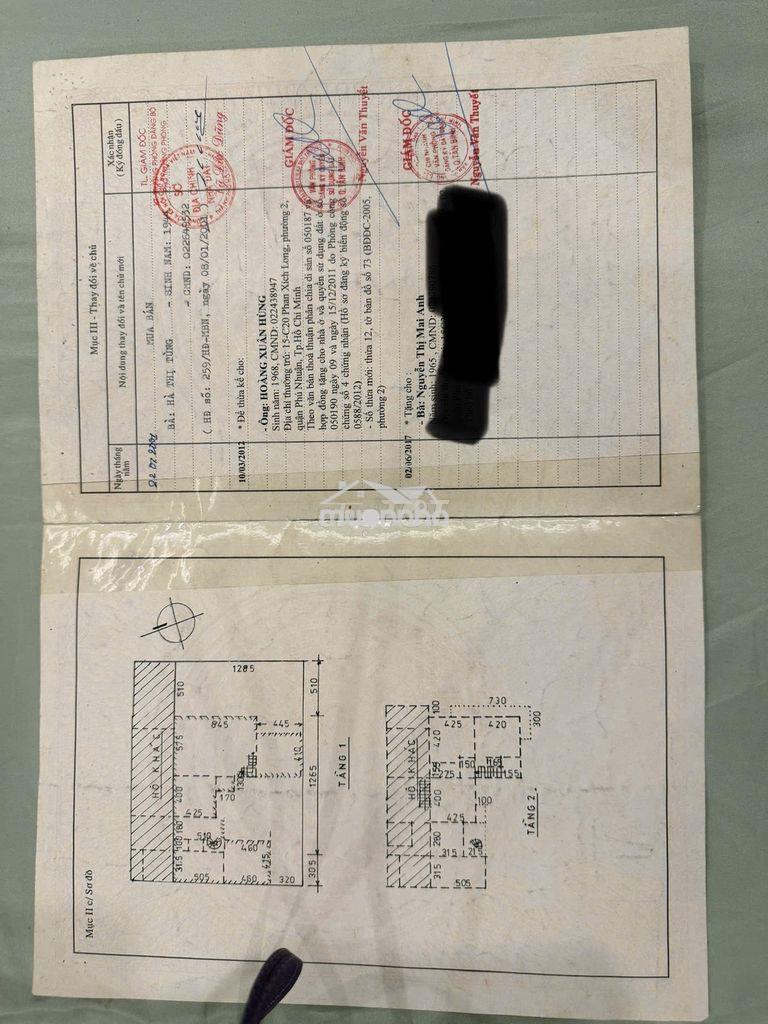 Tôi chính chủ cần bán nhà 259/29a hoàng văn thụ.p02.quận phú nhuận - 2