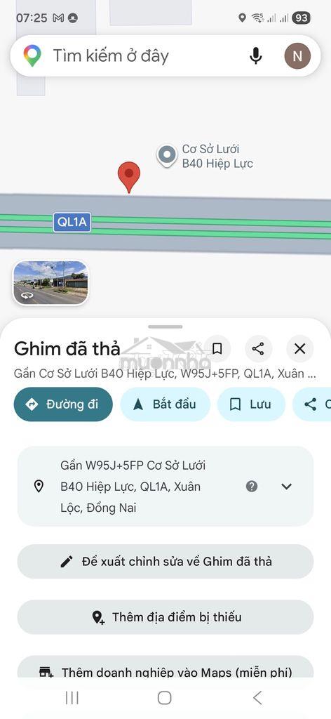 Bán 818m2 có 260m2 thổ nhà c4 mt ql1a, p xuân lộc, đồng nai - 2