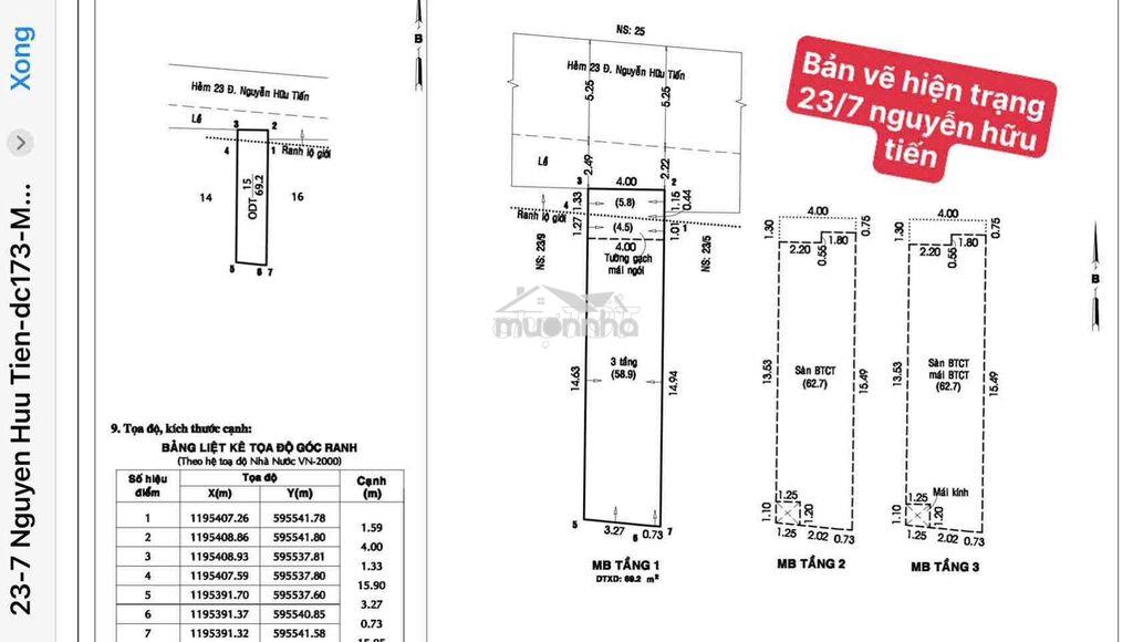 Bán nhà hẻm 23/7 nguyễn hữu tiến 4 x 18m trệt 3 lầu - 4