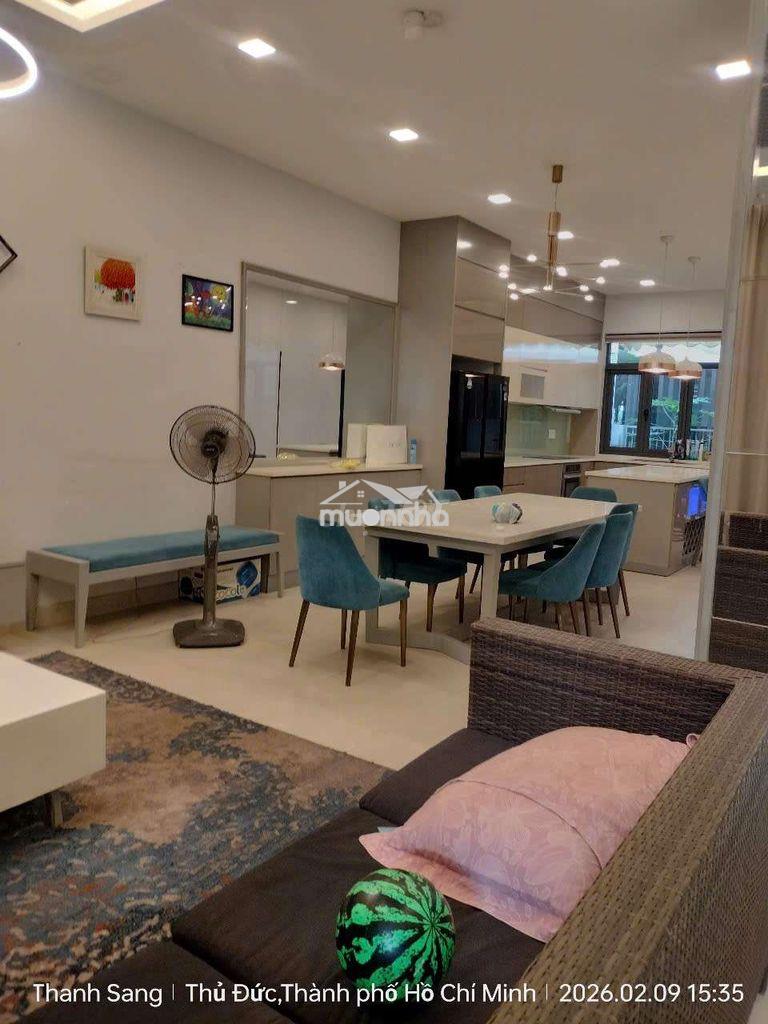 Nhà villa full nội thất 1 trệt 2 lầu 6x20m phố đông nguyễn thị định - 2