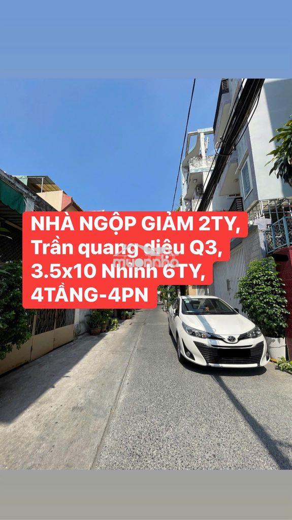 🏘️ Nhà góc trần quang diệu giảm sâu 2ty, nhỉnh 6ty, 3.5x10, 4tầng-4pn 😍