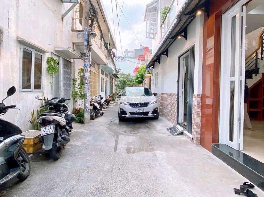 Nhà 1 lầu 41m2 hẻm xe hơi, chỉ 10m ra mặt tiền, ngay cv làng hoa - 3