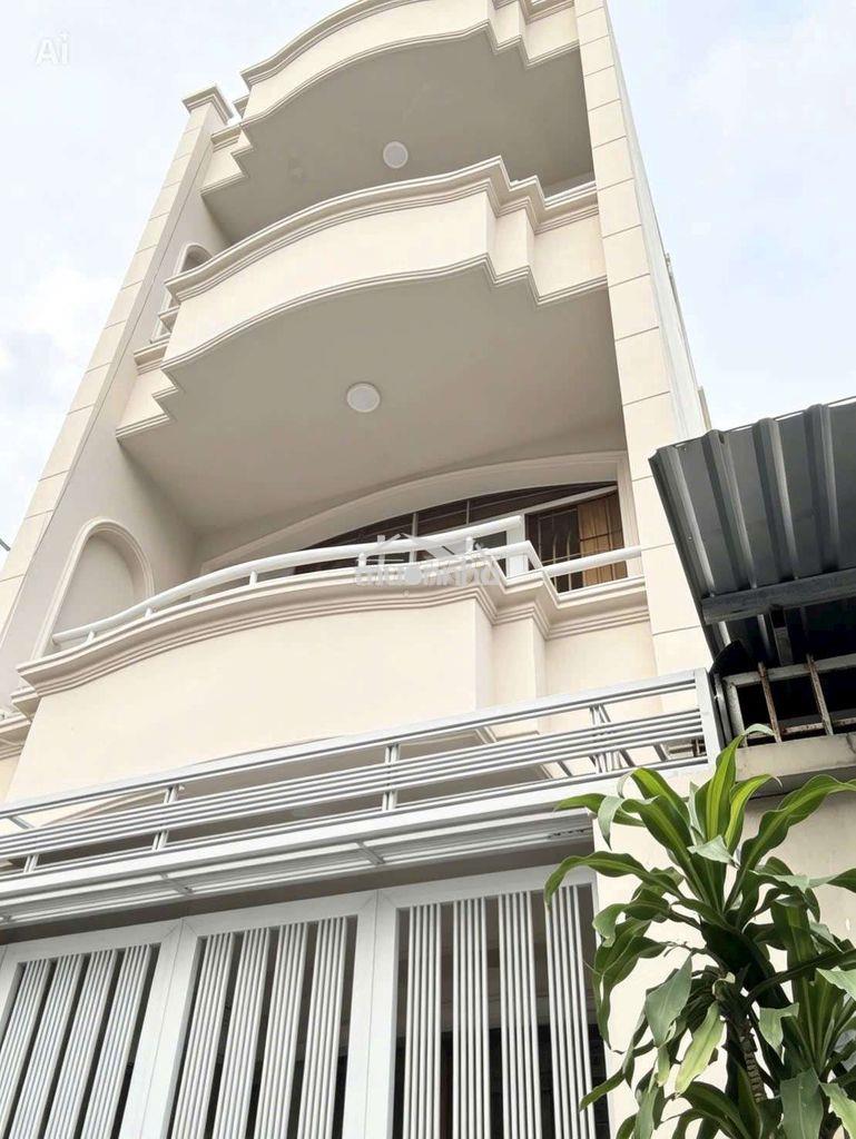 Bán nhà 4 tầng sát mặt tiền hẻm 8m thông sát chợ lê văn quới