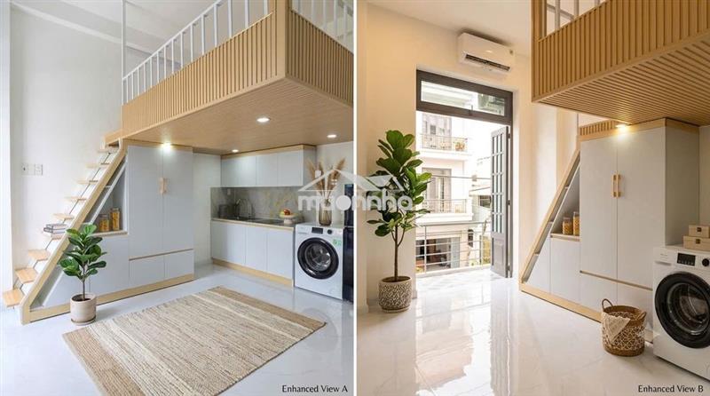 Cho thuê phòng căn hộ dịch vụ full nội thất  - có gác lửng