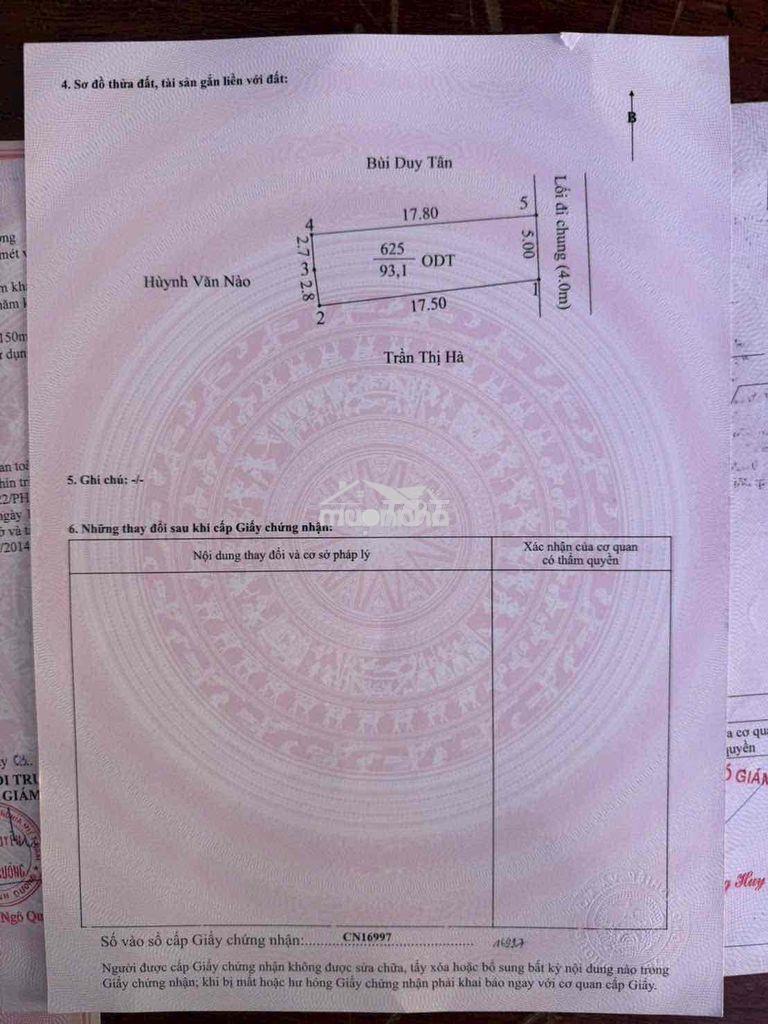 Bán nhà gần trường học tại phú hoà, đường 5m thổ cư full - 2