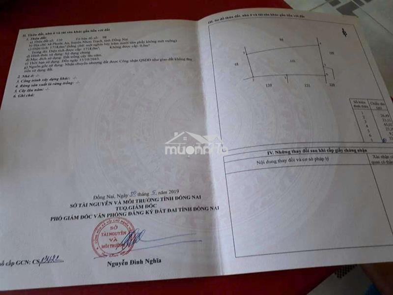 Bán đất lô góc 2 mặt tiền gần đường hùng vương xã phước an.